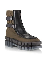 Gong Leather Lug-Sole Boots