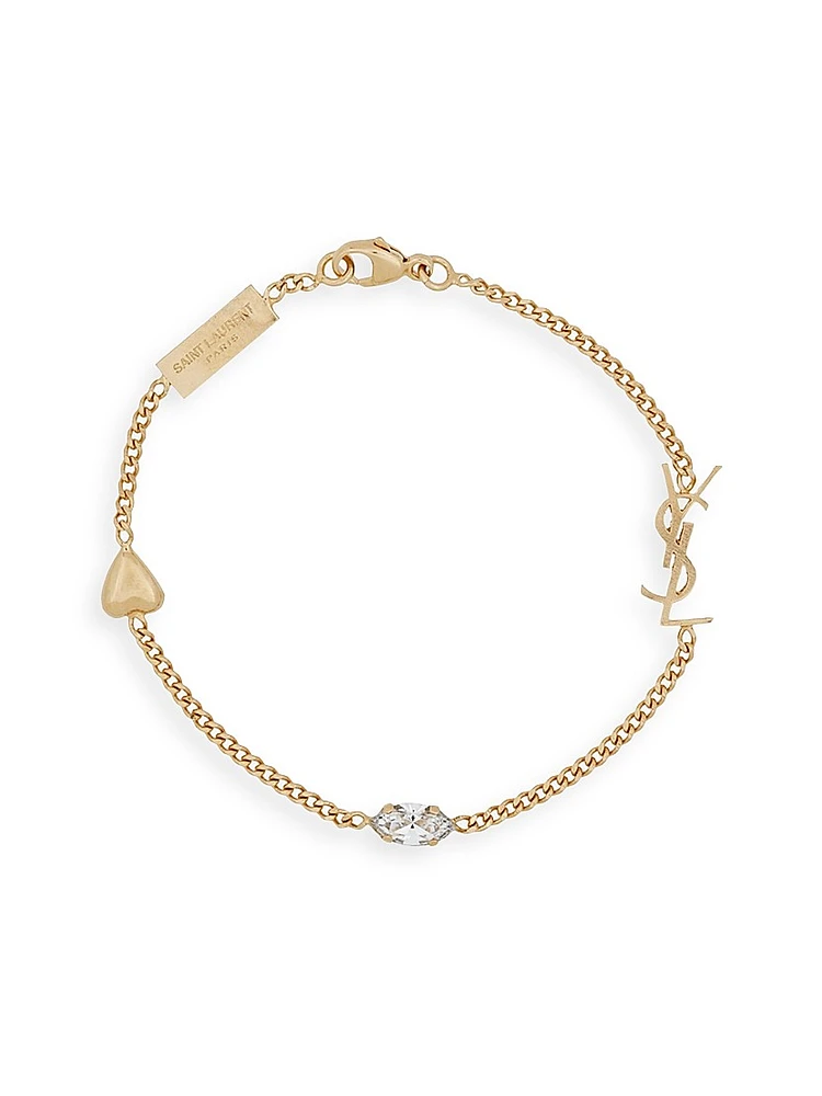 Opyum Heart Charm Bracelet Metal