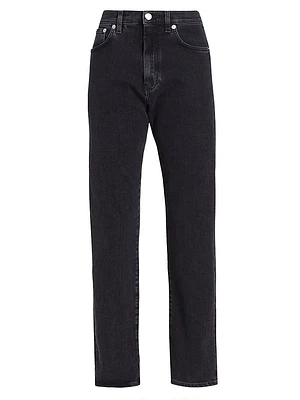 High-Rise Straight-Leg Jeans