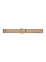 Cassandre Belt with Square Buckle Smooth Leather