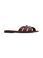 Tribute Flat Mules Patent Leather