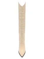 Maryana Croc-Embossed Leather Boots