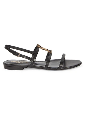 Cassandra Leather Slingback Sandals
