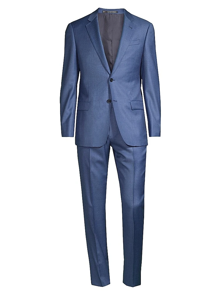 Solid Virgin Wool Suit