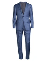 Solid Virgin Wool Suit