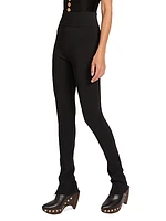 Slit High-Waisted Leggings