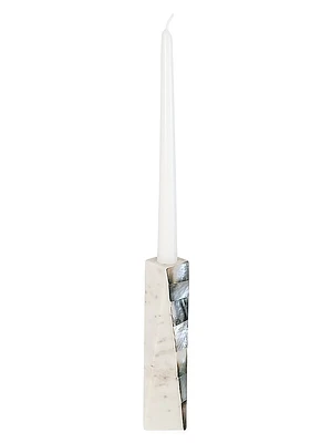 Mother Of Pearl Marble Candle Holder
