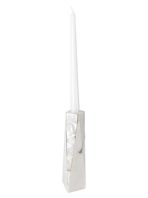 Mother-Of-Pearl Marble Candle Holder