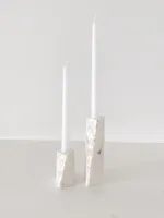 Mother-Of-Pearl Marble Candle Holder
