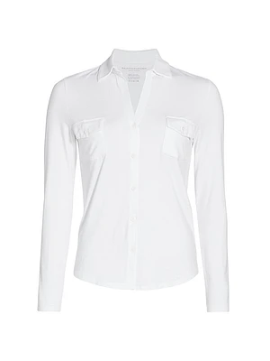 Soft Touch Long-Sleeve Pocket Shirt