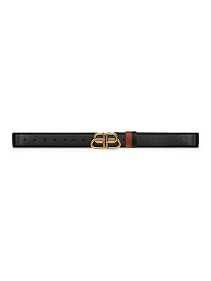 BB Reversible Belt In Grained Calfskin