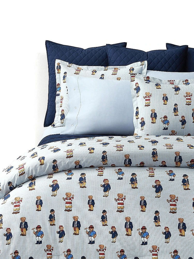 Teddy Bear Stripe 3-Piece Comforter Set