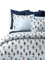 Teddy Bear Stripe 3-Piece Comforter Set