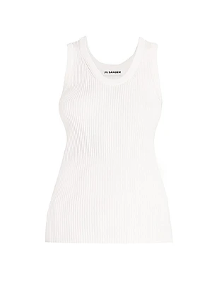 Ribbed Scoopneck Tank