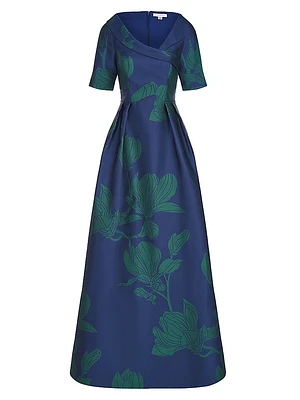 Coco Floral Jacquard Gown