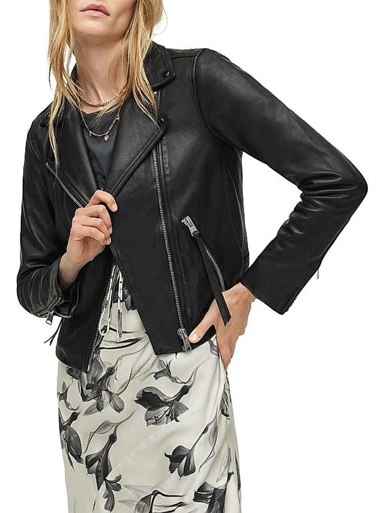 Dalby Leather Biker Jacket
