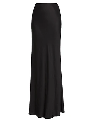 Zeta Satin Maxi Skirt