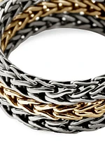Classic Chain Sterling Silver & 18K Yellow Gold Ring