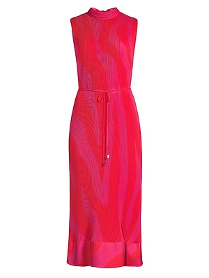 Melina Pleated Midi-Dress