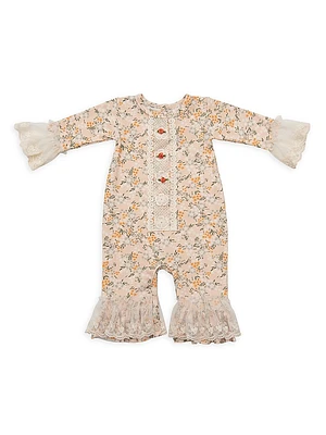 Baby's Girl's Avas Garden Floral & Lace Romper