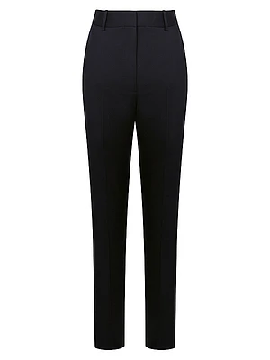 Haisley Wool-Blend Straight-Leg Pants