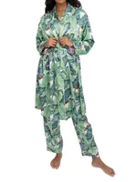 Women's Banana Leaf Robe