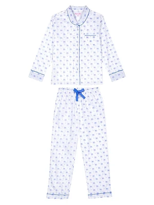 Women's Palm Tree Long PJ Set