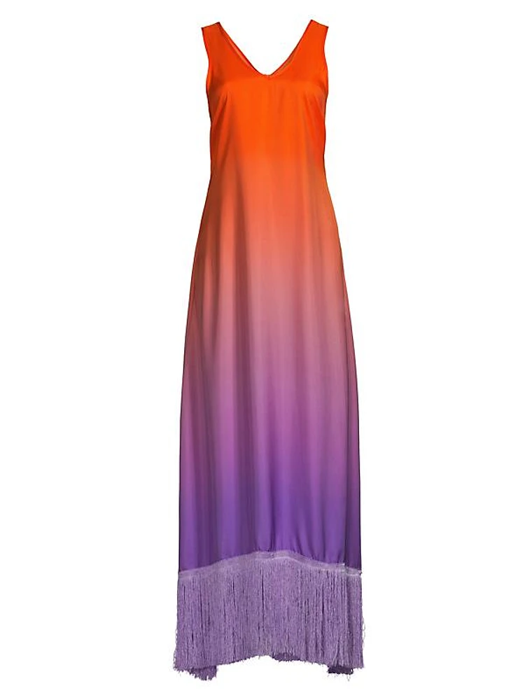 Donna Fringe Maxi Dress