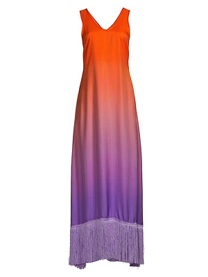 Donna Fringe Maxi Dress