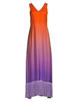 Donna Fringe Maxi Dress