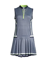 Core Fast Paced Printed Jersey Golf Dress