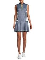 Core Fast Paced Printed Jersey Golf Dress