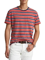 Striped Cotton Gauze Jersey T-Shirt