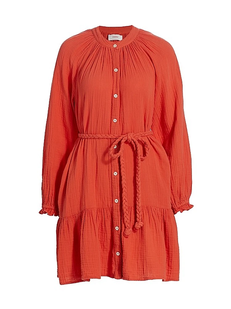 Rainey Belted Cotton Dress