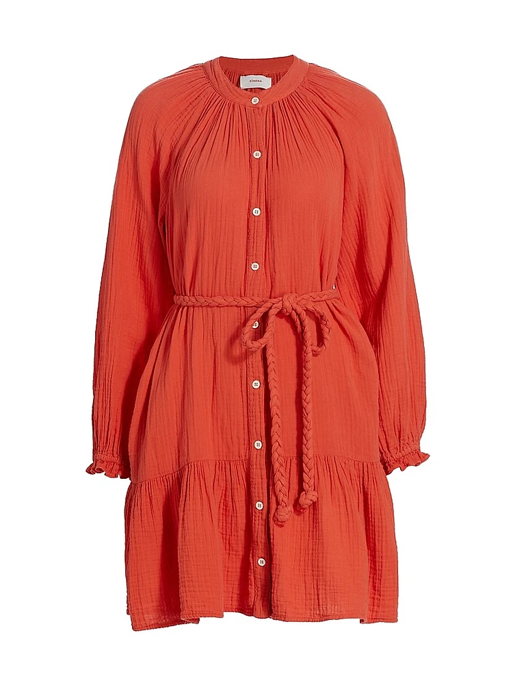 Rainey Belted Cotton Dress