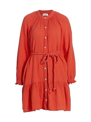 Rainey Belted Cotton Dress