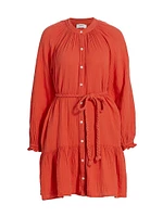 Rainey Belted Cotton Dress