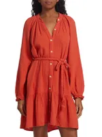 Rainey Belted Cotton Dress