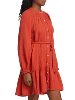 Rainey Belted Cotton Dress
