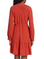 Rainey Belted Cotton Dress