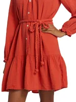 Rainey Belted Cotton Dress