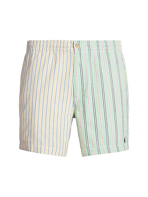 Stripe Cotton Shorts