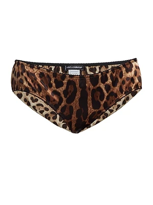 Leopard Silk Hipster Brief