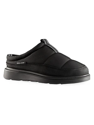 Quilted Nylon Mule Slippers