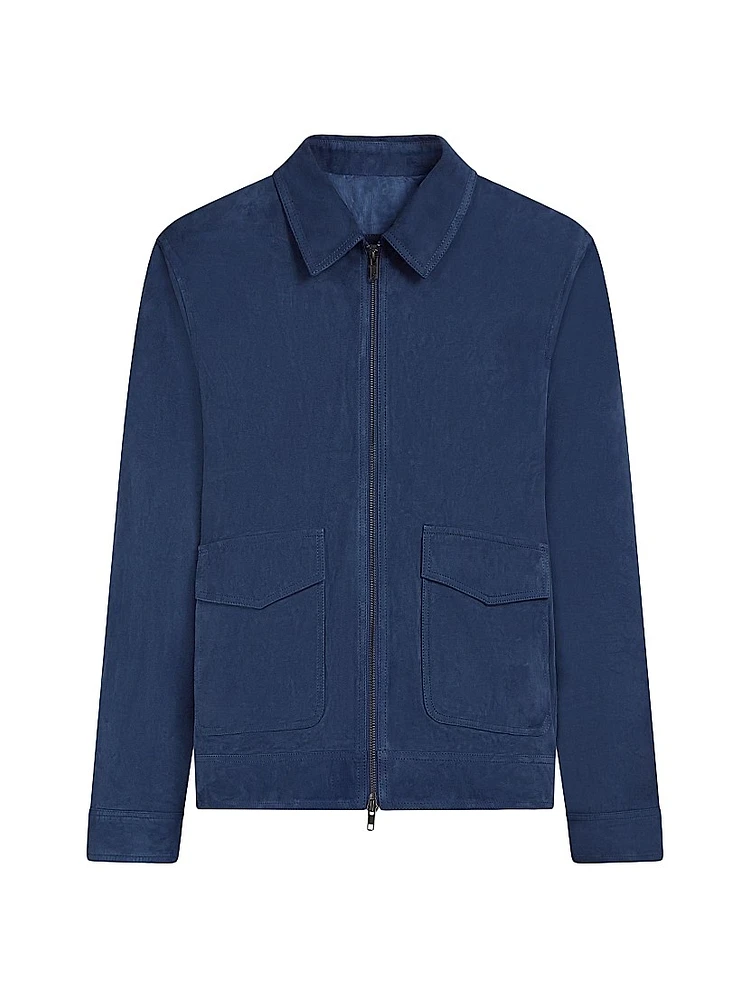 Suede Bomber Jacket
