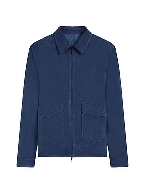 Suede Bomber Jacket