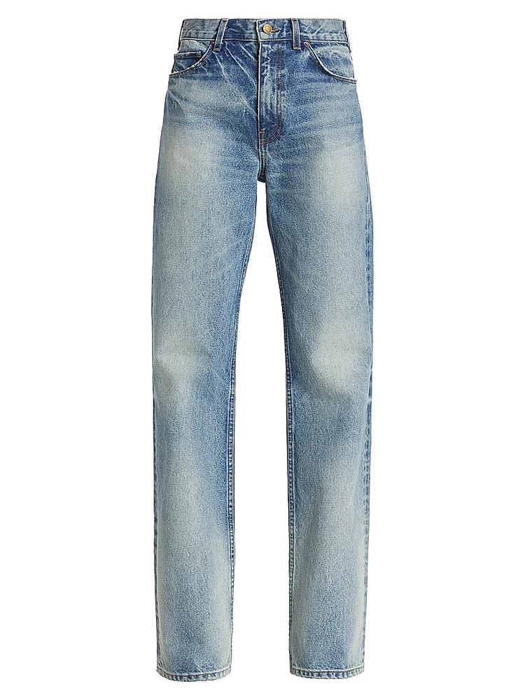 Mitchell Mid-Rise Straight Jeans