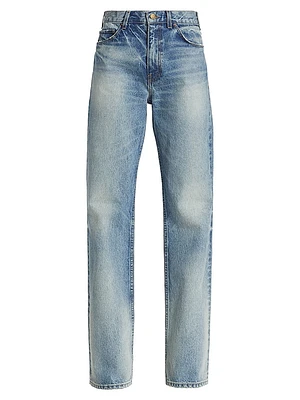 Mitchell Mid-Rise Straight Jeans