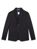 Little Boy's & Notch Lapel Wool-Blend Suit Jacket