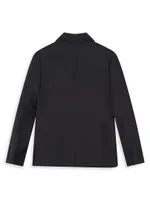 Little Boy's & Notch Lapel Wool-Blend Suit Jacket